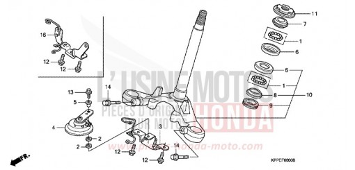 TIGE DE DIRECTION CBR125RW5 de 2005